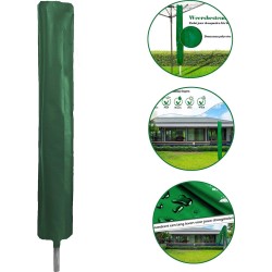 Century Goods™ Droogmolen hoes - Droogmolen beschermhoes - Weerbestendig - 165 x 28 cm - Universeel - Groen