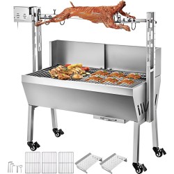 BBQ- draaispit- rotisserie- grillroaster- motorvermogen 25watt- motorsnelheid 4RPM