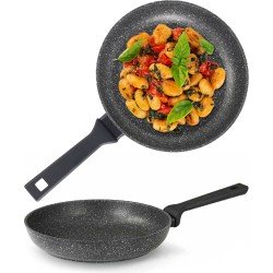 Flonal Pietra Lavica - Koekenpan - Ø 28cm - 100% PFOA vrij - aluminium - ergonomische handgreep - geschikt voor alle warmtebronnen