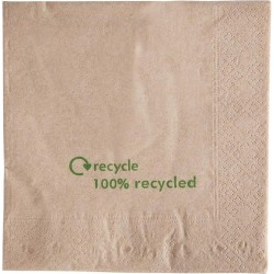 Gerecyclede servetten van kraftpapier 2-laags | 2000 stuks