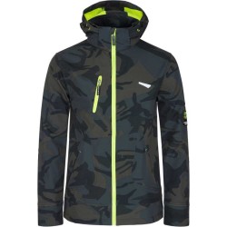 Borel Hooded Softshell Jack-Olijfgroen/Camouflage-S