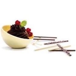 Chocolade mal 2 halve bollen 10cm - Decora