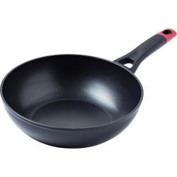 Pyrex Optima Wok Pan - Aluminium - Ø28 cm - Zwart