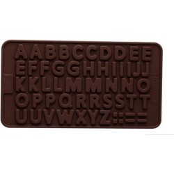 Siliconen Chocoladevorm Alfabet / Ijsblokjes