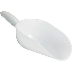 Meelschop Wit Plastiek 34cm- 1 Kg Sss