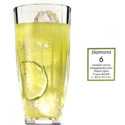 Pasabahce Diamond - Longdrinkglazen - Set van 6 - 315 ml