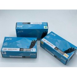 Wegwerp Handschoenen - 100 STUKS - Categorie 3 - Soft-Nitril - Poedervrij - Latex Vrij - ZWART - MAAT M + GRATIS - Handcrème PuurVera 20ML