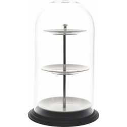 Etagere - 3 laags - met stolp