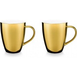 vtwonen - Mokken met Oor - Goud - Porselein - 250Ml