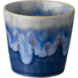 Cactula Costa Nova  - servies - lungo kop - Grespresso blauw- aardewerk - H 7,5 cm