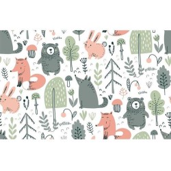 4X Placemat Nordic friends | 30x45cm | anti-slip - onderlegger - tafeldecoratie - placemats kunststof