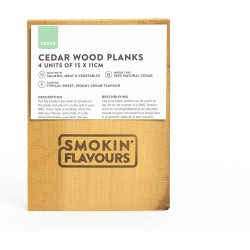 Cederhouten Rookplank Smokin' Flavours - 4 stuks