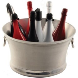 ARENA Grote dubbelwandige Champagneschaal Inox