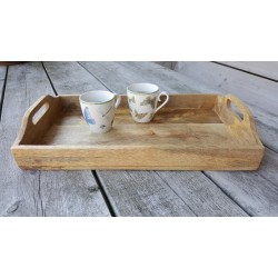 Dienblad - Rechthoek - Mangohout - 49 x 29 cm - Thasth Design