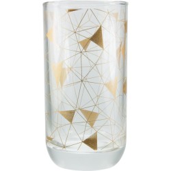 TAK Design Drinkglas Geometric 2 Hoog - Glas - Ø6,5 x 12,5 cm - Koper