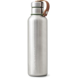 Black+Blum Waterfles - Dubbelwandig - 750 ml - RVS - Olijf
