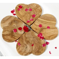 Olijfhout snijplank houten snijplank olijfhout "hartvormig" hart 19 cm valentijn cadeau