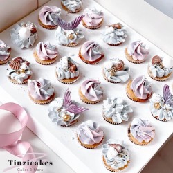 Doos voor 24 minicupcakes + winkelluifel venster (25 stuks)