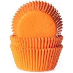 Cupcake Cups Oranje 50x33mm. 50st.
