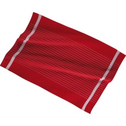 Keukenhanddoek 50x70cm, set3,stripe coloured center, red