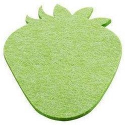 Daff Onderzetter - Vilt - Aardbei - 14 cm - Jelly green