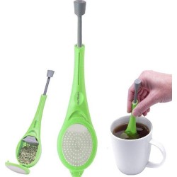 Thee-ei lepel | Theezeef lepel |Teainfuser lepelvormig | Tea-egg | Groen