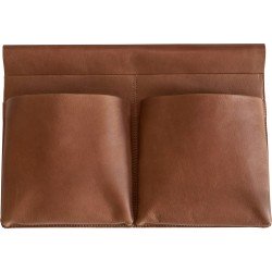 Leren opbergtas Bruin - Bed