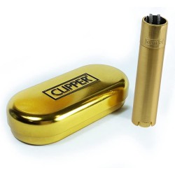 Clipper Aansteker Metal Gold Mat