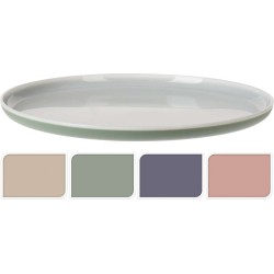 Bord 25 cm Kunststof - duotone Beige