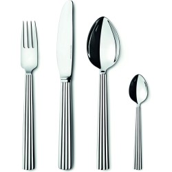 Georg Jensen Bernadotte Tafelen Bestek Dinerset 4 Delig (11,12,17,33) Rvs Glanzend