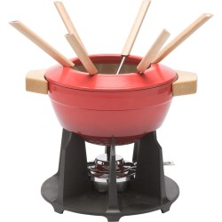 Gietijzeren fondueset - Brander - 6 Fonduevorkjes