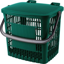 Ecodutch groen - incl. Compostbags - afvalemmertje gft - gft afvalbakje - bio afvalbakje - afvalbakje aanrecht - afvalbakje groenafval - sorteer afvalbak - sorteer bak - aanrecht afvalbakje