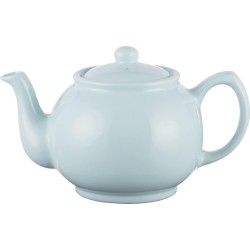 Price en Kensington - Theepot - 6 pers. - Niet zwaar - Handvat blijft koud - 1u warm - Aardewerk – Pastel Blauw - 1.1 L - Ø 12 cm