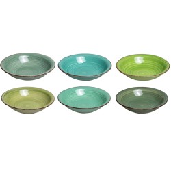 Studio Tavola Diepe Borden Summer Green ø 21 cm - 6 Stuks