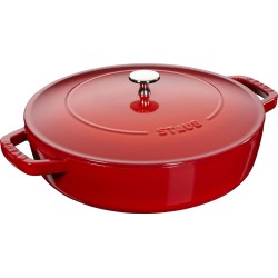 Staub - Chistera Braadpan 28cm rood