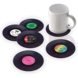 Vinyl onderzetters x6