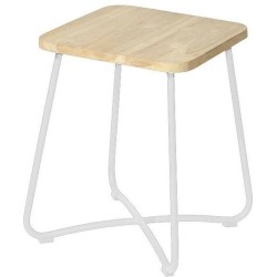 Liz side table 40x40x50 cm stonewhite