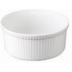 Apilco - Culinair - Moederdag - Souffle - Dia meter 21.5CM - (H)9.5 - 220CL - Schaal - Serveerschaal - Kom - Bowl - Set a 2 stuks- Wit - Porselein