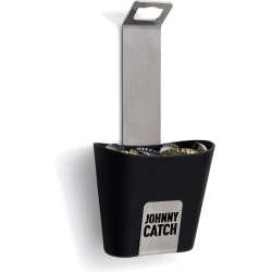 Höfats Johnny Catch Cup - Opener - RVS - 23x12x6 cm - Geborsteld roestvrij staal - Muur - Opvangbakje