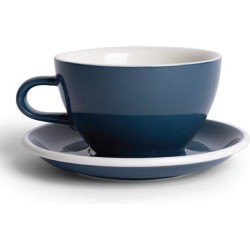 ACME Cappuccino Large kopen schotel -280ml - Whale (blauw) - porselein servies - Latte Macchiato