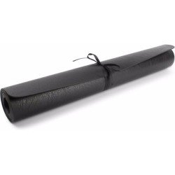 BonBistro - Tafelloper 135x50cm - Lederlook Zwart - Layer