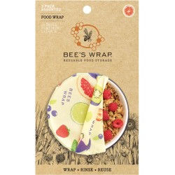 Bee's wrap 3-pack Bijenwas Doekjes Assorted Fresh Fruit - Duurzaam alternatief voor folies - Duurzaam lunch verpakken