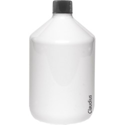 Lege Apothekersflessen Plastic 500 ml - PET Naturel 28 met zwarte ribbel dop – navulbaar - 10 stuks – leeg