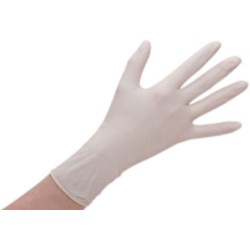 Huishoudhandschoen - Latex - Ongepoederd  - 100 stuks - maat XL