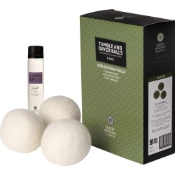 Lavayette XL Drogerballen met 25ml Wasparfum - WasdrogerBallen – Droogballen – Wasbol – 100% Nieuw-Zeelands Schapenwol – Milieu- en Diervriendelijk – 6 stuks