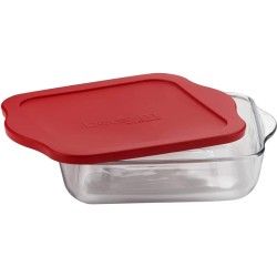 Borcam 59034 – Vierkant Ovenschaal Met Deksel -1950 ml