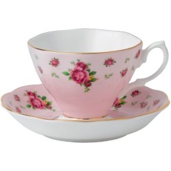 Royal Albert New Country Roses Theekop en schotel - pink vintage