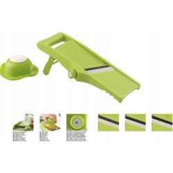 Meyerhoff keuken mandoline met verstelbaar mes in 3 snijdiktes en handbeschermer groen