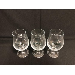 Brand bierglas tulp tulpglas set 3x25cl bier glas glazen bierglazen tulpglazen op voet