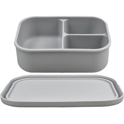 KOOLECO siliconen bento lunchbox - grijs